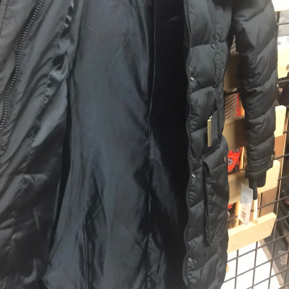NWT,French Connection,Faux Fur Hoodie Puffer Jacket - Picture 17 of 17